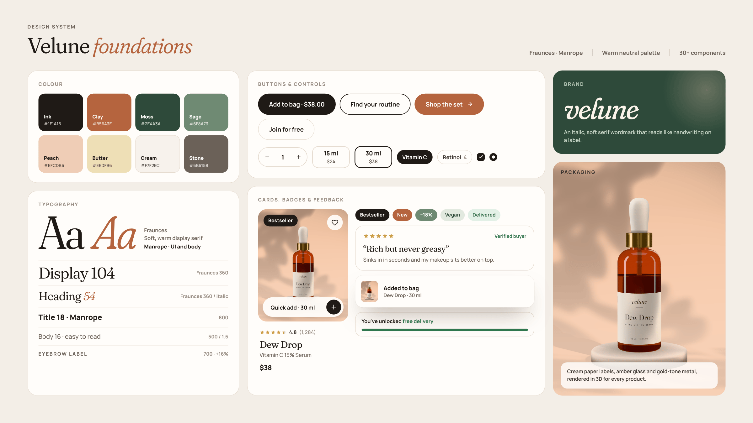 Velune: Velune foundations: the design system