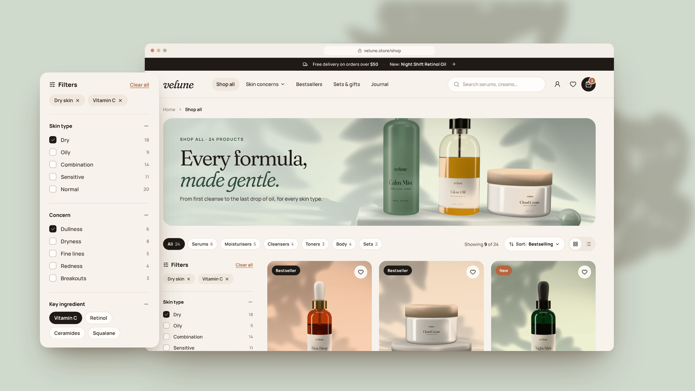 Velune: Shop